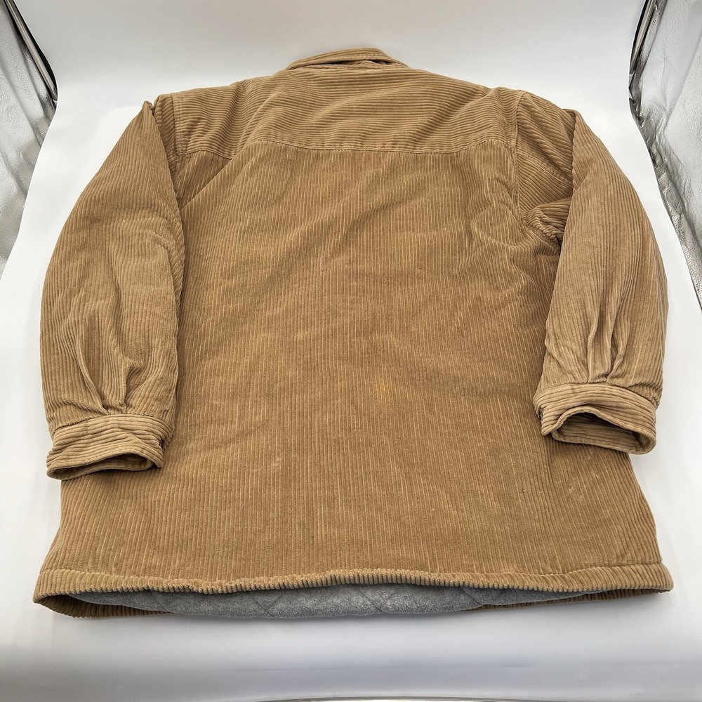 VTG 90s Men Protest Corduroy Quilted Skate Stussy Style Button Jacket Large Tall - Picture 4 of 10